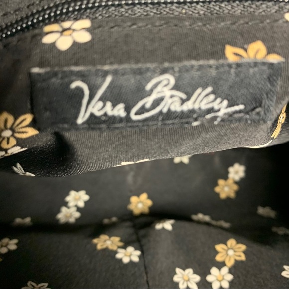 Quilted Vera Bradley small handbag Black and Tan - Picture 9 of 11